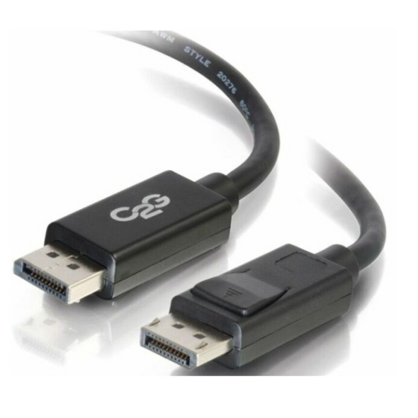 C2G 6FT 8K DISPLAYPORT CABLE WITH LATCHES - Excellent / Certified Refurbished-2