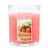 Fresh Strawberry Rhubarb 22 oz. Oval Jar Colonial Candle