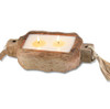 Ginger Patchouli 24 oz. Driftwood Tray Candle by Himalayan Candles