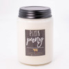 Farmhouse Apothecary Jar 26 oz. Pink Peony by Milkhouse Candle Creamery