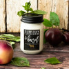 13 Oz. Plumberry & Basil Farmhouse Mason Jar by Milkhouse Candle Creamery