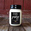 13 Oz. Pink Peony Farmhouse Mason Jar by Milkhouse Candle Creamery