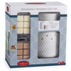 White Hobnail Illumination Fragrance Warmer Gift Set