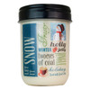 *Sugar Plum Frost 12 oz. Holiday Vintage Jar Candle (Label: Let It Snow)