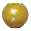 4" Caramel Esque Polished Globe Candle-