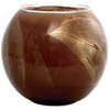 4" Chocolate Esque Polished Globe Candle