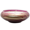 8" Amethyst Polished Bowl 4 Wick Scented Candle