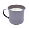 CLOSEOUT-Bourbon Maple Sugar Potting Shed Enamelware Medium Mug  Swan Creek Candle (Color: Graphite)