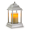 Brushed Nickel Carriage Candle Warmer Lantern