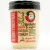 Candy Cane Cappuccino 12 oz. Holiday Vintage Jar Swan Creek Candle (Label: Merry Christmas)