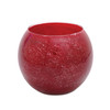 4" Cranberry Galaxy Polished Globe Candle