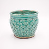 Roasted Espresso French Farmhouse Large Round Pot Swan Creek Candle (Color: Turquoise)