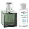 Cube Green Lamp Gift Set with 180 ml (6.08 oz.) Ocean Breeze Fragrance Oil - Lampe Berger by Maison