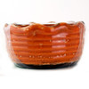 Vanilla Pound Cake Ribbed Ruffled Bowl Swan Creek Candle (Color: Coral)