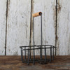 Two Cell Welded Metal Milkbottle Holder by Milkhouse Candle Creamery