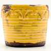 Whiskey & Sweet Tobacco Vintage Round Pot Swan Creek Candle (Color: Yellow)