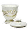 Crepe Myrtle Ivory Cream Crackle Lidded Medium French Urn Nouvelle Candle