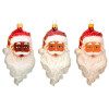 5.5-Inch Worldly Santa Smiles Ornament - Variant#2 by HeARTfully Yours