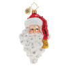 Grinning Santa Ornament