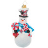 Minty Magic Snowman Ornament