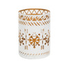 WoodWick White Snowflake Petite Holder Candle