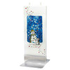 Snowman with Christmas Lights Decorative Flat Candle by Flatyz Candles