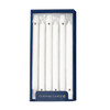 White 10" Unscented Classic Taper 12-Pack Colonial Candle