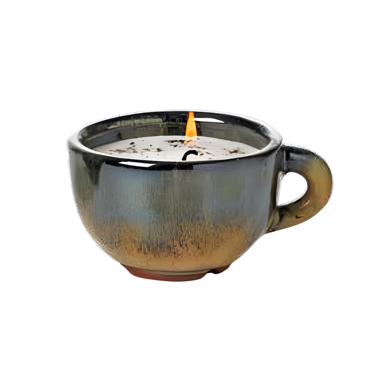 Beige Ceramic Coffee Mug, Medium Size Coffee Cup, 5oz Stoneware