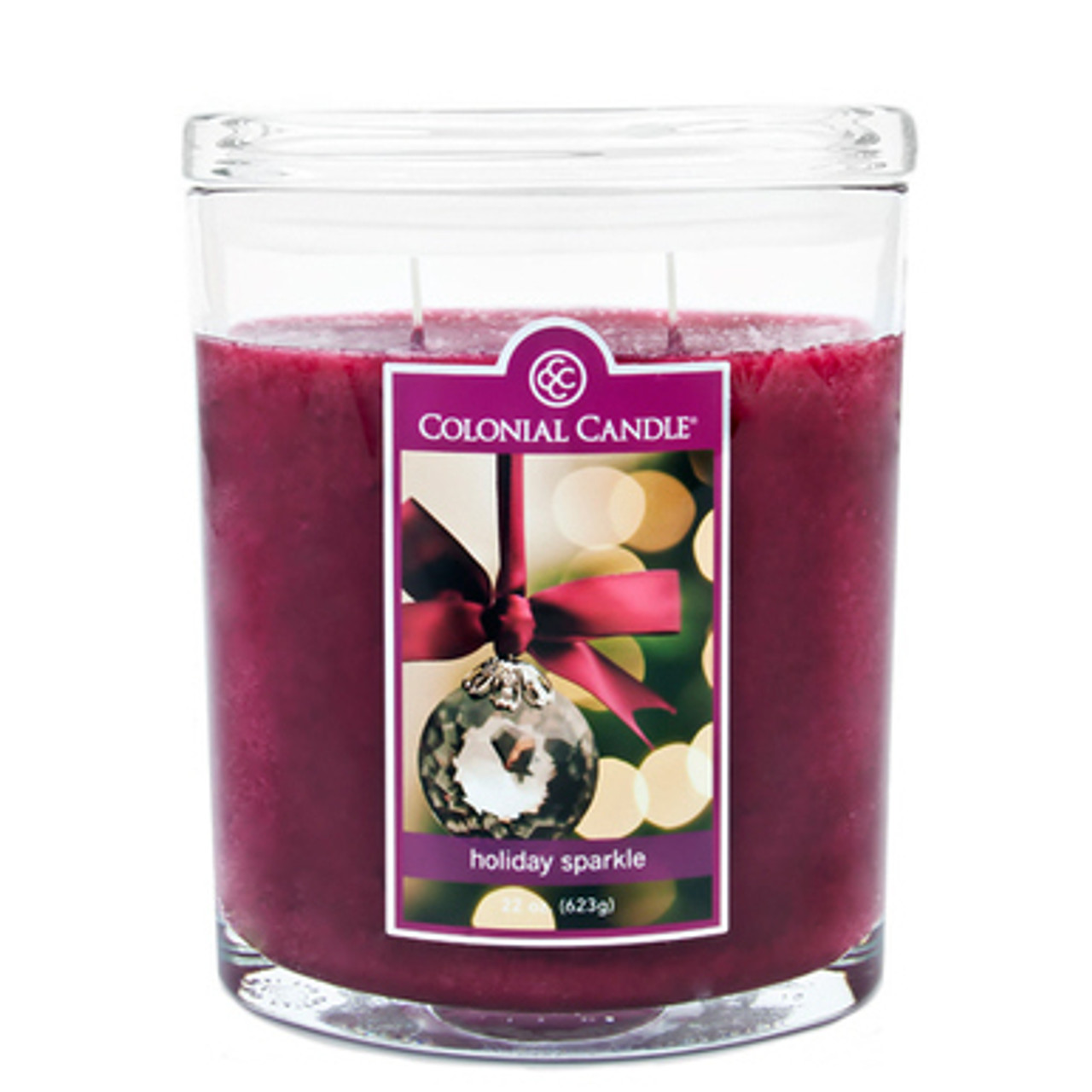 Holiday Sparkle 22 oz. Oval Jar Colonial Candle