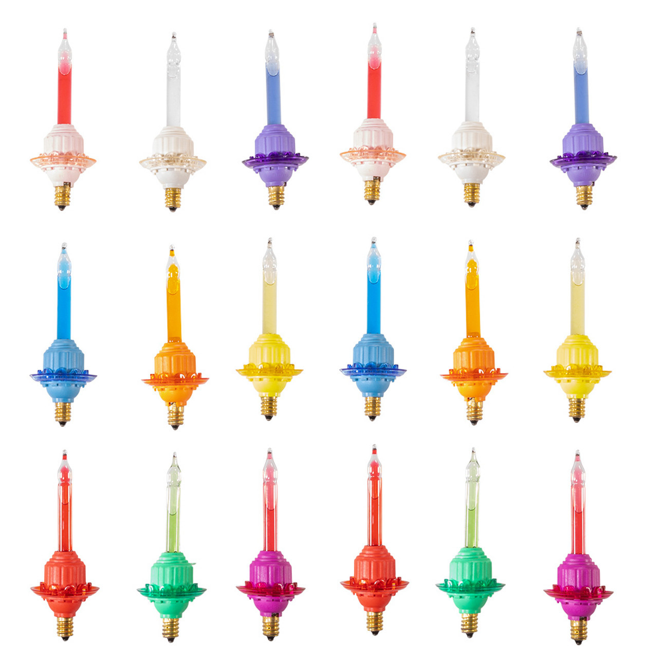 Holiday Splendor 18 Count Bubble Light Replacement Bulb Set