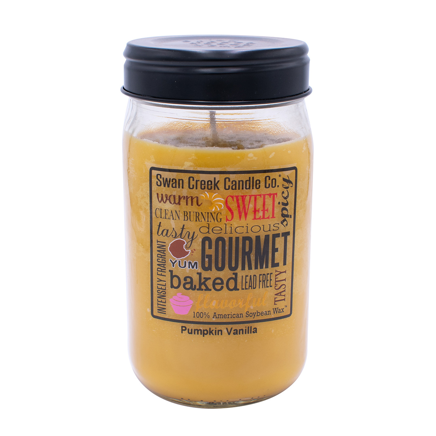 Pumpkin Vanilla 24 oz. Swan Creek Kitchen Pantry Jar Candle Candles