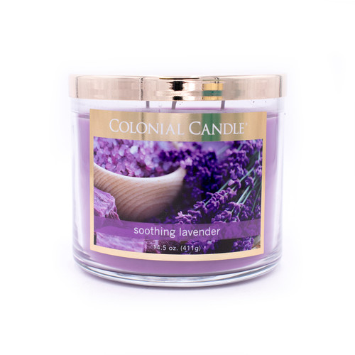 Soothing Lavender 14.5 oz. Bronze Collection Colonial Candle