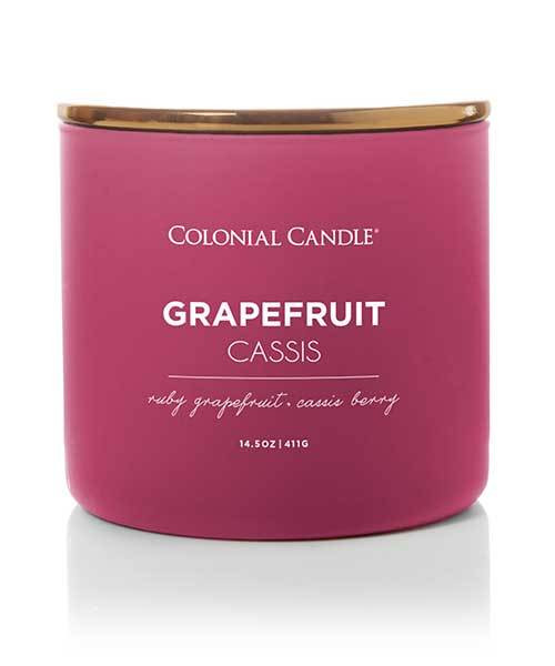 Grapefruit Cassis 14.5 oz. Pop of Color Trend Collection Colonial Candle
