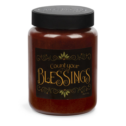 Count Your Blessings Artwork Cinnamon Sticks 26 oz. Crossroads Candle