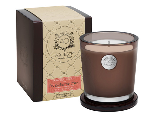 Passion Fruit & Citrus Large Soy Candle by Aquiesse