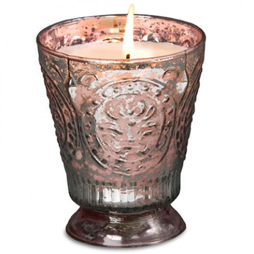 Pink Mercury Sugared Lemon 8 oz. Fleur de Lys Candle by Himalayan Candles