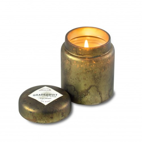 Sage Grapefruit Pine 9 oz. Mountain Fire Glass Jar Candle by Himalayan Candles