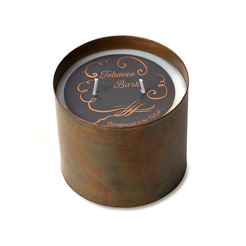 Tobacco Bark 12oz Copper Patina Homestead Collections by Himalayan Candles