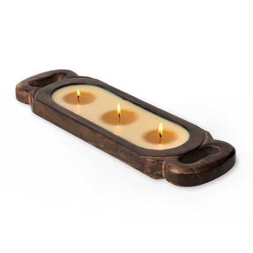 Grapefruit Pine 19" Wooden Candle Tray by Himalayan Candles