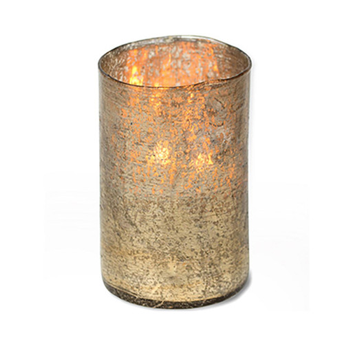 Himalayan Platinum Silver Mountain Fire Candle Pot –