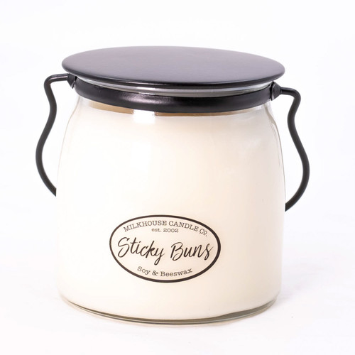 Butter Jar 16 oz. Sticky Buns by Milkhouse Candle Creamery