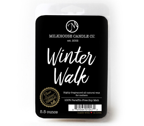 Winter Walk 5.5 Oz. Large Scented Wax Melts by Milkhouse Candle Creamery