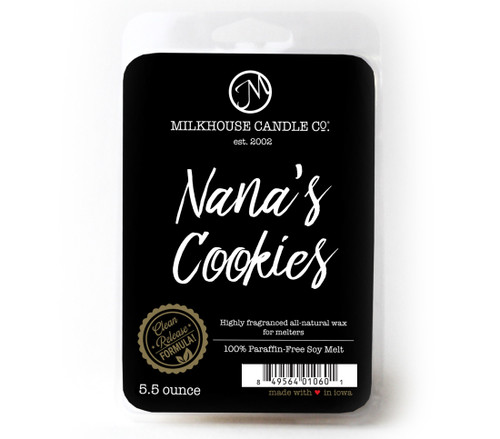 Nana's Cookies 5.5 Oz. Large Scented Wax Melts by Milkhouse Candle Creamery