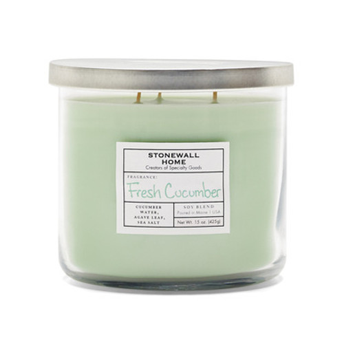 Fresh Cucumber Medium Bowl Jar Candle by Stonewall Home