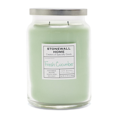 Fresh Cucumber Large Apothecary Jar Candle by Stonewall Home