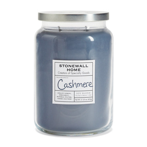 Cashmere Large Apothecary Jar Candle by Stonewall Home