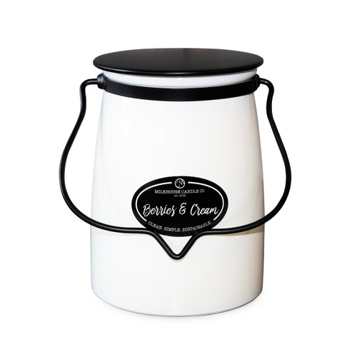 22 Oz. Berries & Cream Butter Jar by Milkhouse Candle Creamery