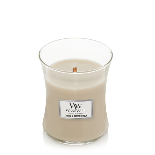 WoodWick Medium Candle - White Teak –