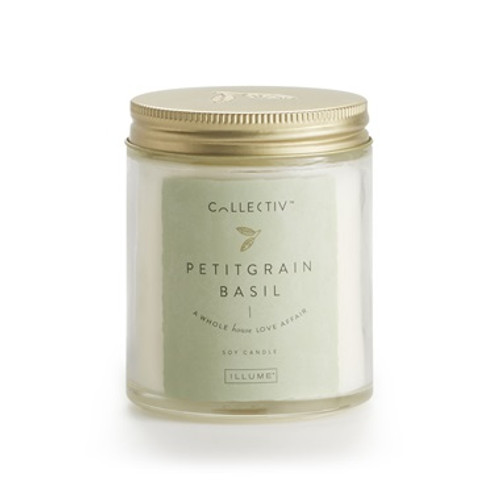 Pettigrain Basil Julia Jar by Illume Candle