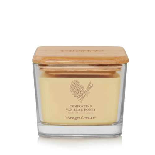 Comforting Vanilla & Honey 11.25 Oz. Medium Square Candle by Yankee Candle